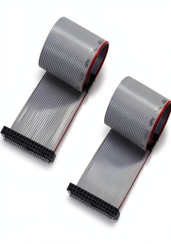 Fielect 34-Pin IDC Flat Ribbon Cable 30cm 2.54mm Pitch Grey Connector-5