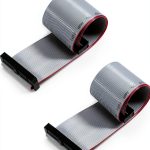 Fielect 34-Pin IDC Flat Ribbon Cable 30cm 2.54mm Pitch Grey Connector-0