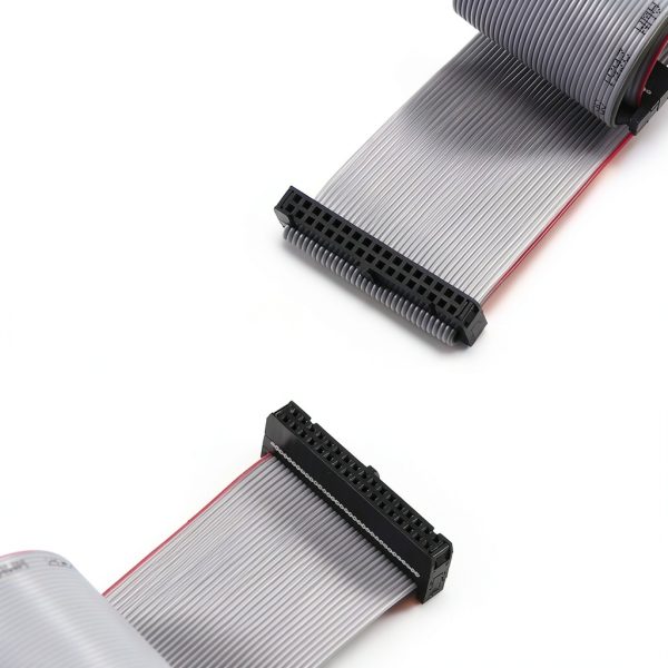 Fielect 34-Pin IDC Flat Ribbon Cable 30cm 2.54mm Pitch Grey Connector-2