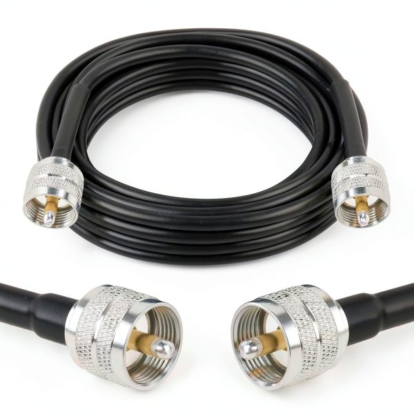 RG58 Coaxial Cable 10FT 50 Ohm PL-259 Connectors XRDS-RF Flexible-0