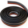 Rainbow Color IDC Ribbon Cable 10‑Wire 16ft Piutouyar Flat Cable-1