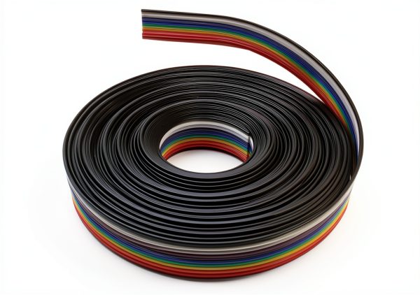 Rainbow Color IDC Ribbon Cable 10‑Wire 16ft Piutouyar Flat Cable-1